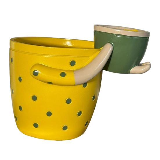 Mother And Child Planter, Resin Decorative Plant Pot, Indoor Outdoor Fun Planter for Succulents Cacti Small Houseplants