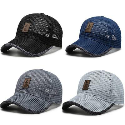 Men'S Solid Breathable Baseball Cap Outdoor Sun Protection Hat Wild Baseball Cap Outdoor Fishing Sunscreen Hat