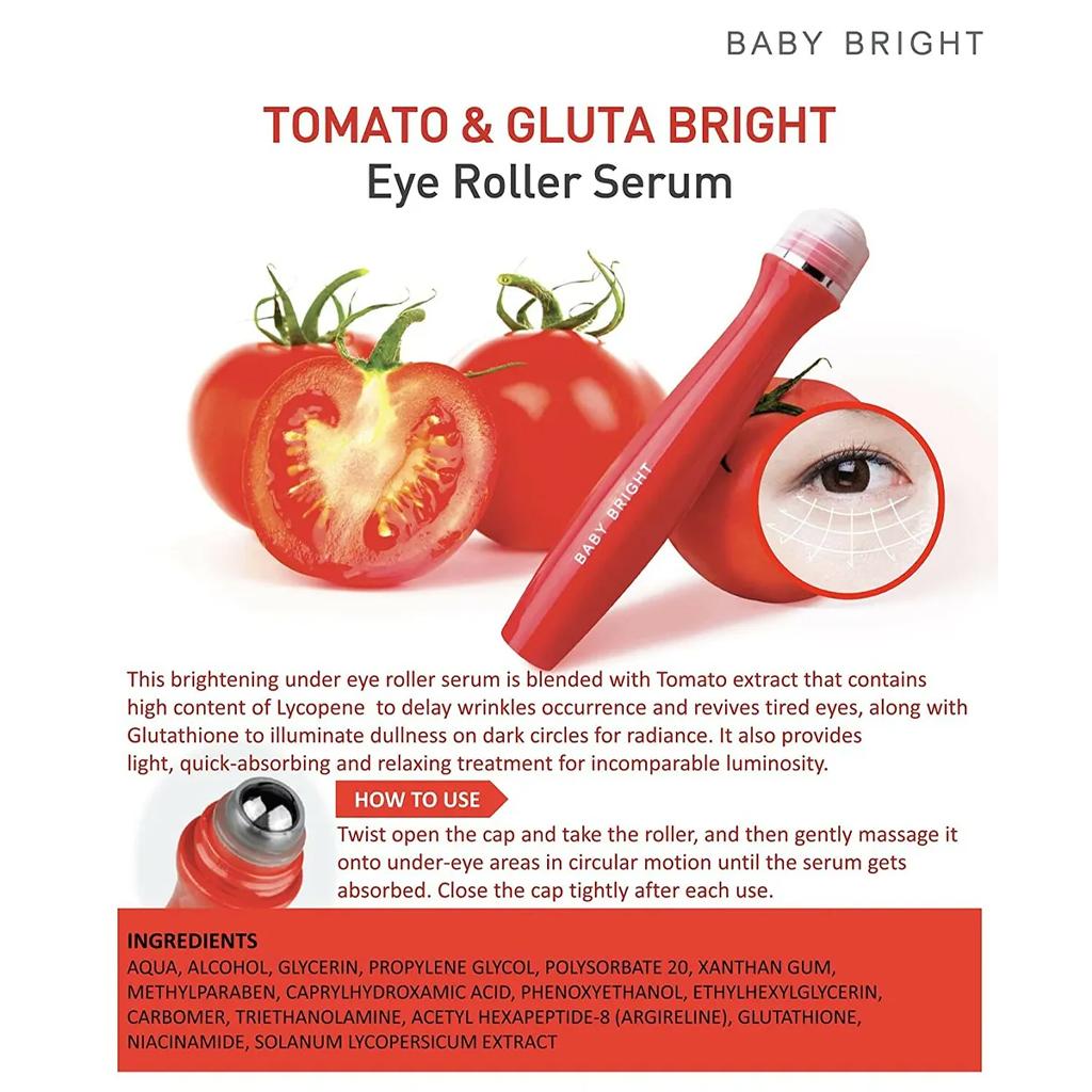 Baby Bright Jasne serum pod oczy Pomidor & Gluta Bright 15 ml.