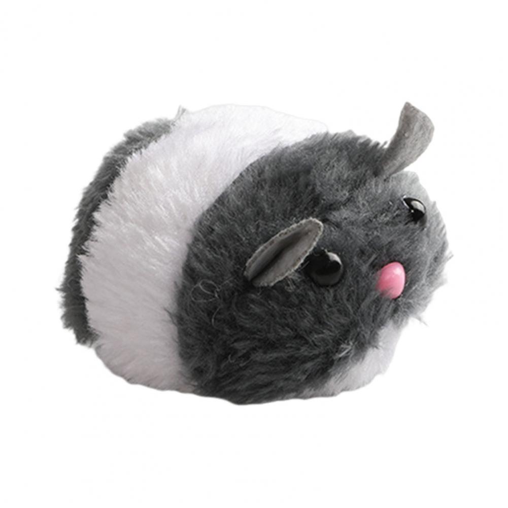 

Cat Toy Mouse Hours of Fun Cat Toy Cat Toy with Vibrating Mouse Fluffy Plush Mice for Cats Indoor Exercise for Pets сірий
