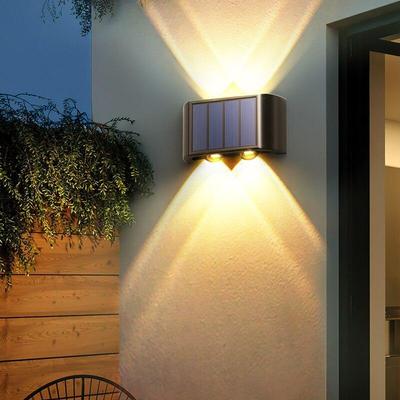 10LED solární duální nástěnná lampa, venkovní nádvoří vodotěsné mytí zábradlí dekorace, sváteční osvětlení
