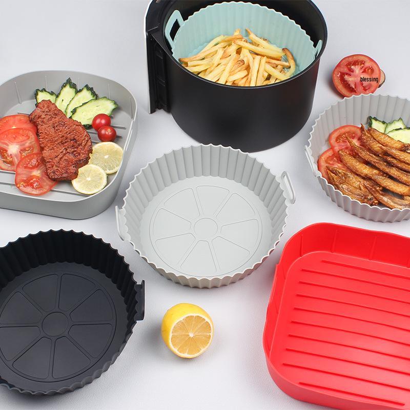 Silicone Baking Pan and Air Fryer Mat for Oven and Microwave Use