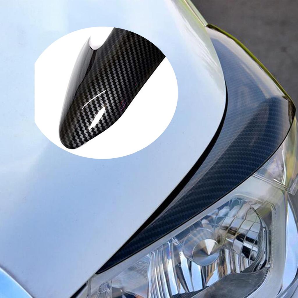 HyoLebi Carbon Fiber Headlight Decorations for Subaru Forester SJ Series Car Eyeliner Japan Left and Right Set (SJ5/SJG) 2013-2018, Dress-Up