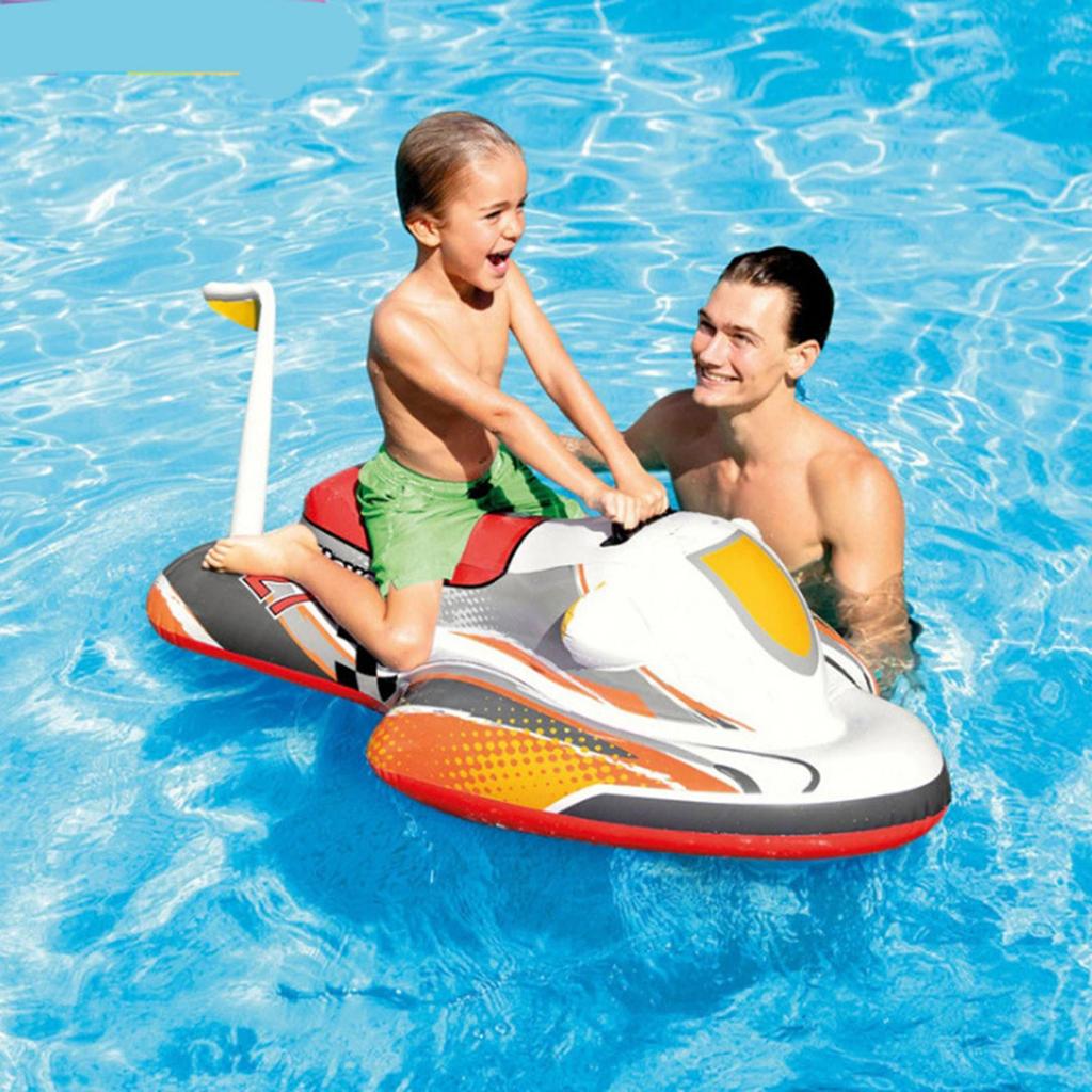 Child Inflatable Raft Thick Safe Portable Ride On Kids Inflatable Boat Toy for Swimming Pool