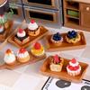 10Pcs 1/12 Scale Dollhouse Miniature Dessert Fruit Cake Play Kitchen Food Diy Jewelry Accessories For Doll Accessories
