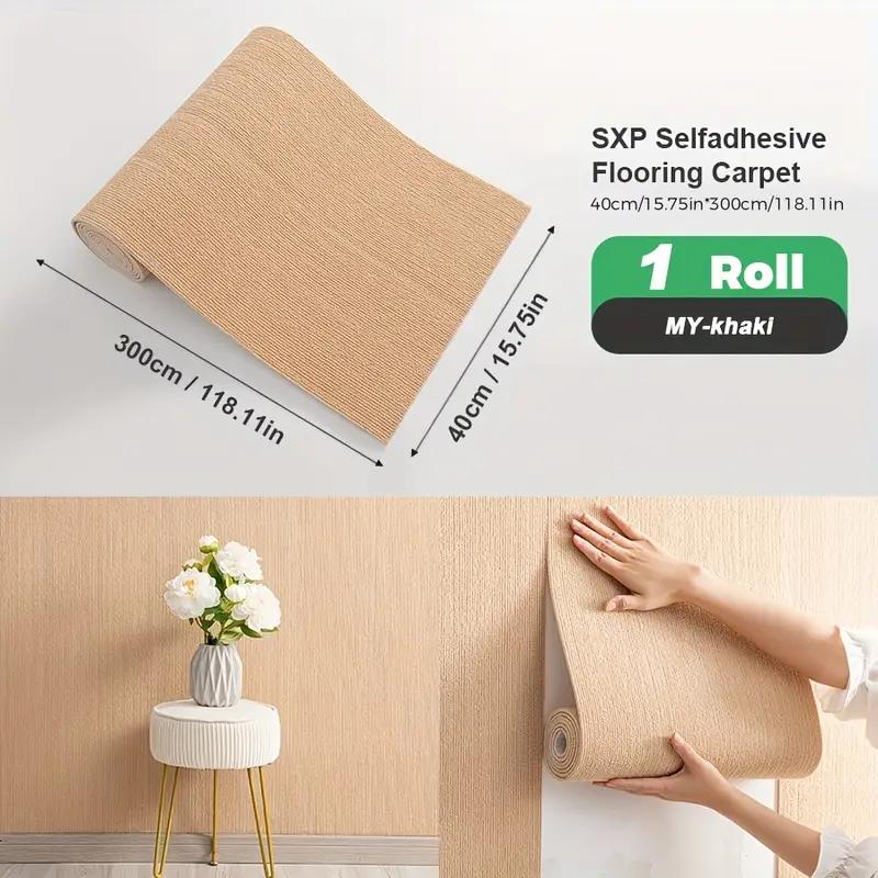 1 Roll Self-adhesive Doormat, Self-adhesive Wall Sticker, Self-adhesive Floor Tape 40x300cm Upgraded Version Suitable for Commer