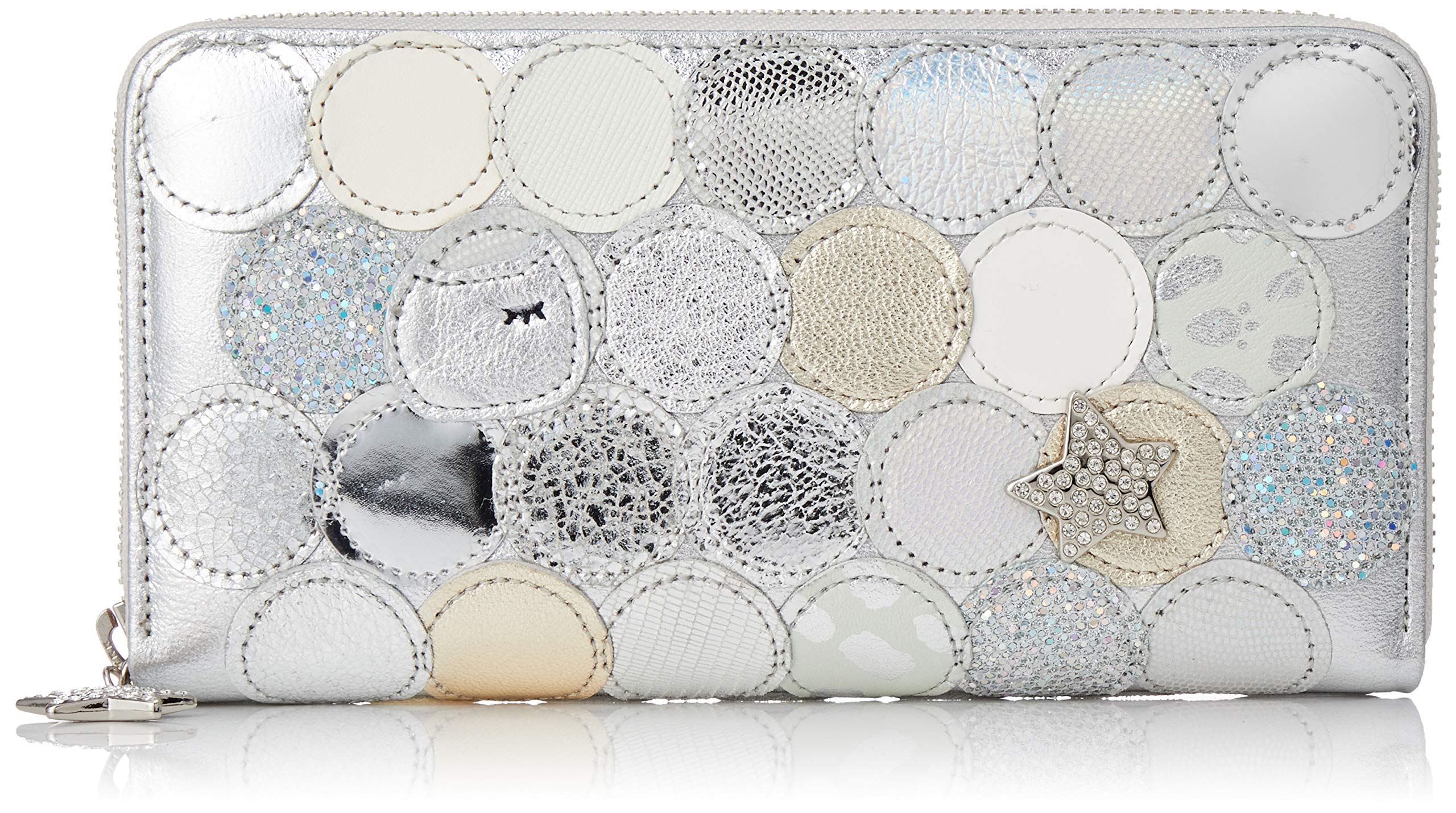 

Long Wallet Round Wallet New Silver [Tsumori Chisato] Multi-Dot