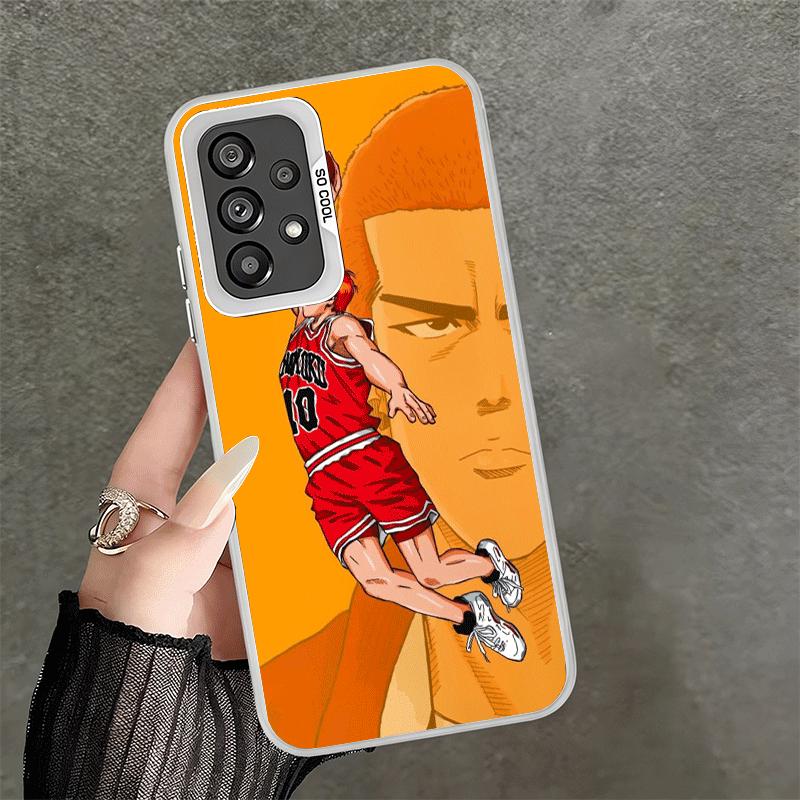 S-SLAM D-DUNK Anime Shockproof Phone Case for Samsung A17 A16 A15 A14 A37 A57 A36 A56 A26 A35 A55 A25 A34 A54 A24 A13 A23 A33 A5