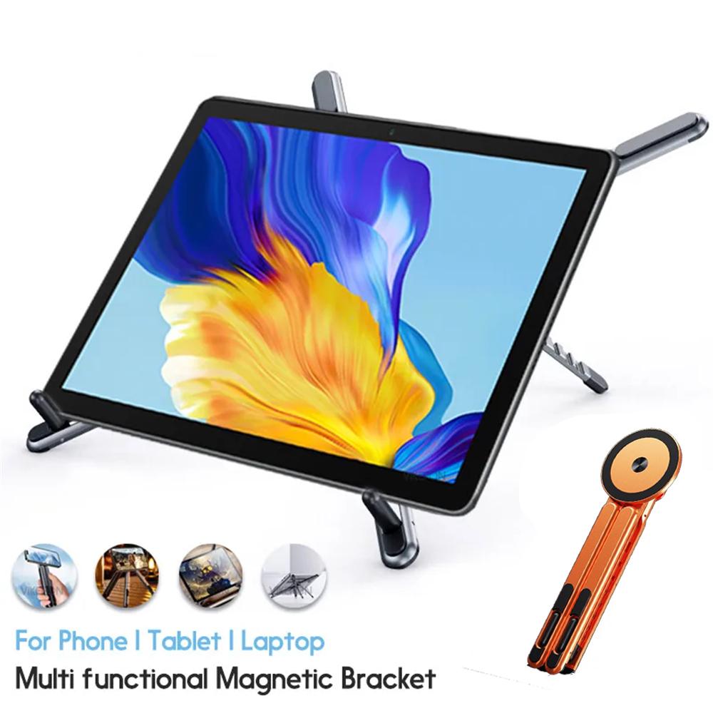 Kreative Legierung Rotierende Faltbare Magnetische Halterung, Multifunktionale Tragbare Halterung Für Laptops, Mobiltelefone, Tablets, iPhone 17 Pro Max
