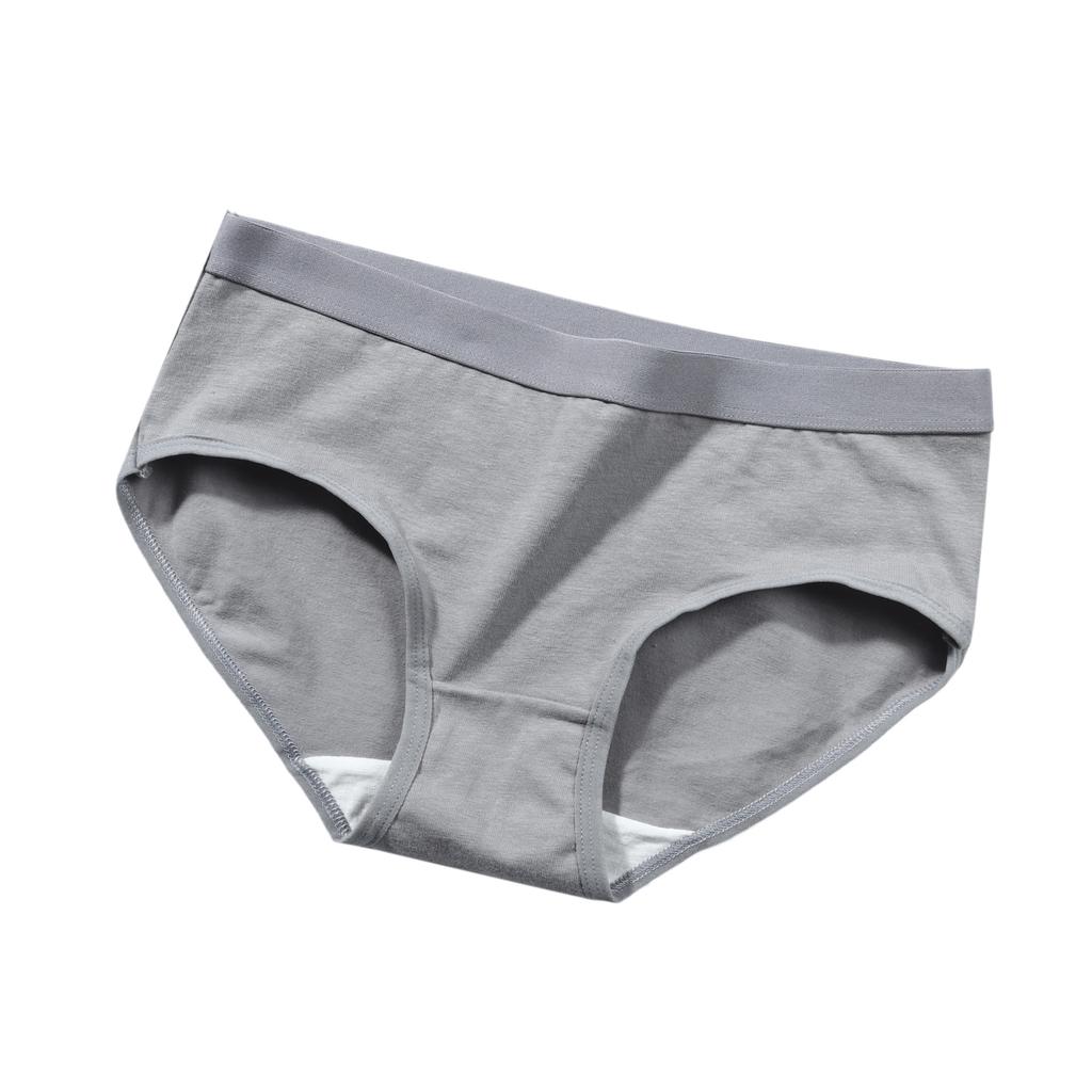 5 Teile/satz 1 Schwarz + 1 Weiß + 1 Lila + 1 Grau + 1 Blau Frauen Baumwolle Höschen Unterwäsche