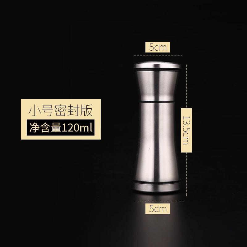 Creative Pepper Grinder Stainless Steel Kitchen Supplies Ceramic Core Pepper Mill Salt Mill Manual Grinding Bottle