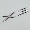 New 3D ABS Chrome Black Matte X3 Logo Nameplate Sticker Rear Trunk Emblem Badge Decals For BMW F25 E83 G01 M40i Car Accessories Tu2