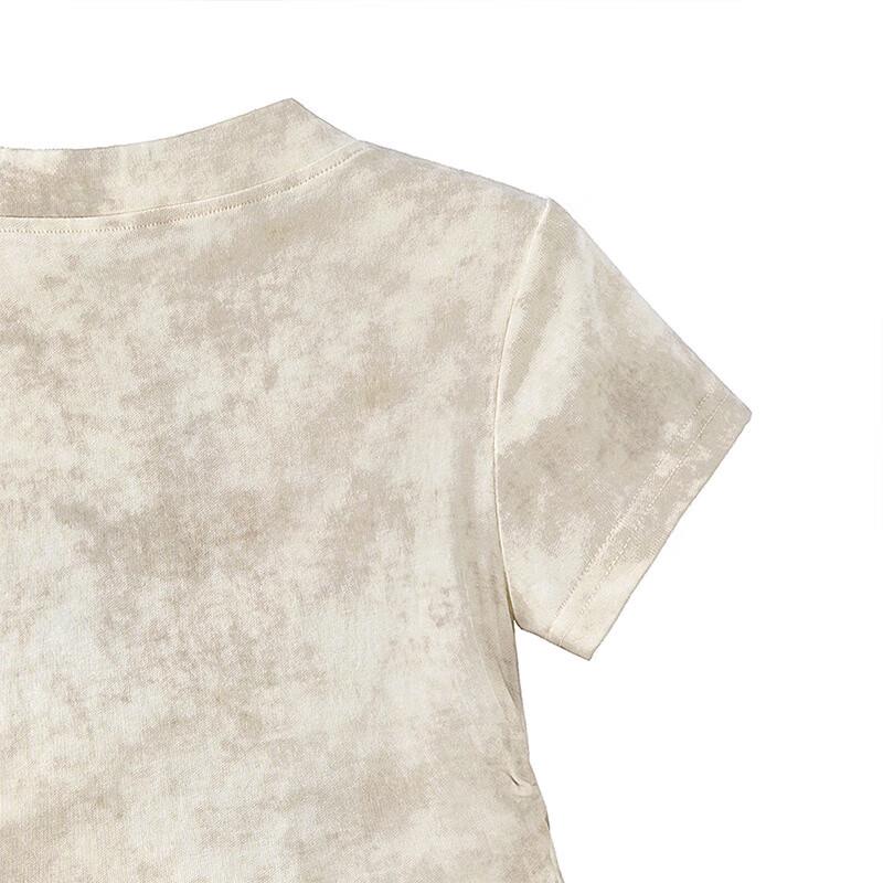 Women's New Chinese Style Embroidered Stand-up Collar T-shirt