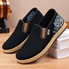 Men'S Shoes New National Style Embroidered Canvas Shoes National Style Shallow Mouth Single Shoes One Pedal Casual Old Beijing Cloth Shoes