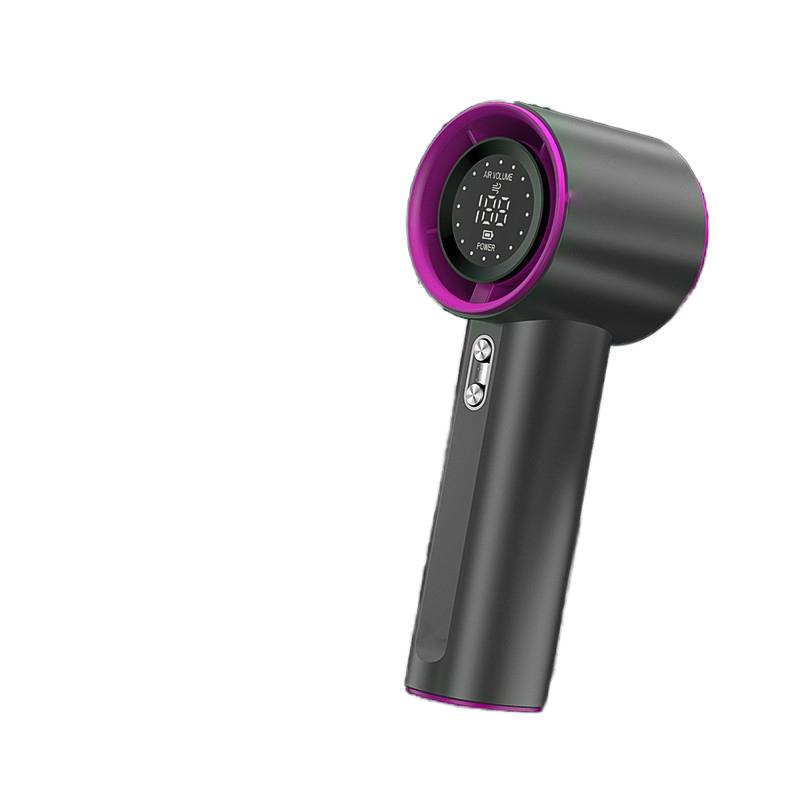 S001 High-Speed Mini Handheld Fan Brushless Motor 100-Speed Stepless Digital Display 2000-4000mAh Portable Outdoor Use Summer