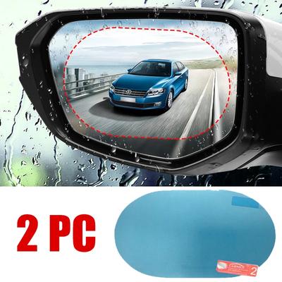 2pcs Car Rear View Mirror Protective Film Anti Fog Window Clear Rainproof Rearview Mirror Protective