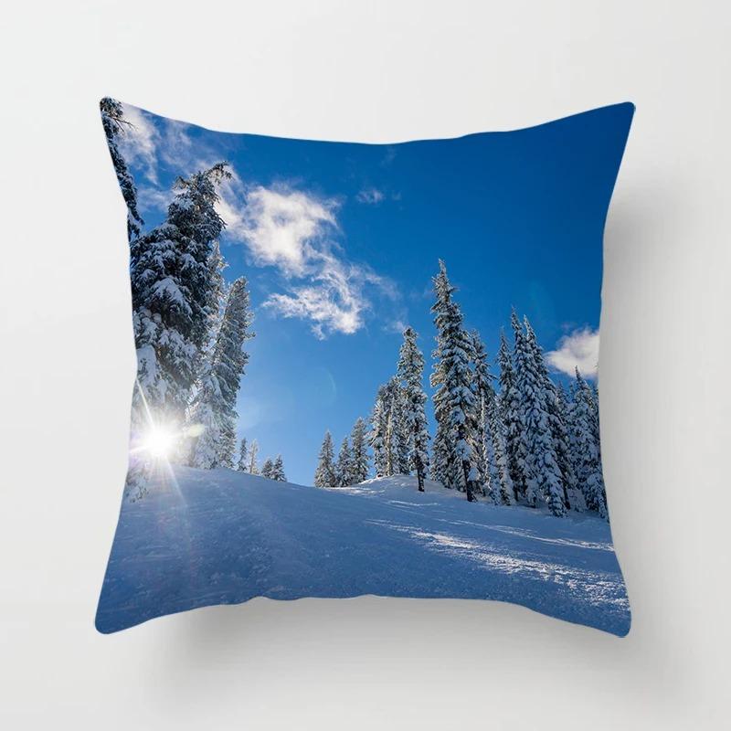 Office Living Room Home Pillowcase Car Decoration Outdoor Landscape Print Pillowcase