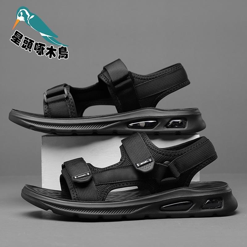 Star-headed Woodpecker Woodpecker Sandals Men's Air Cushion Sole Casual Outer Wear Cool Slippers Men's Tide Sandals