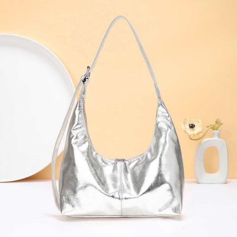 

SCIONE Новая сумка через плечо, модная, мягкая, кожаная, темпераментная, сумка через плечо, большая вместимость, повседневная, универсальная сумка серебряный