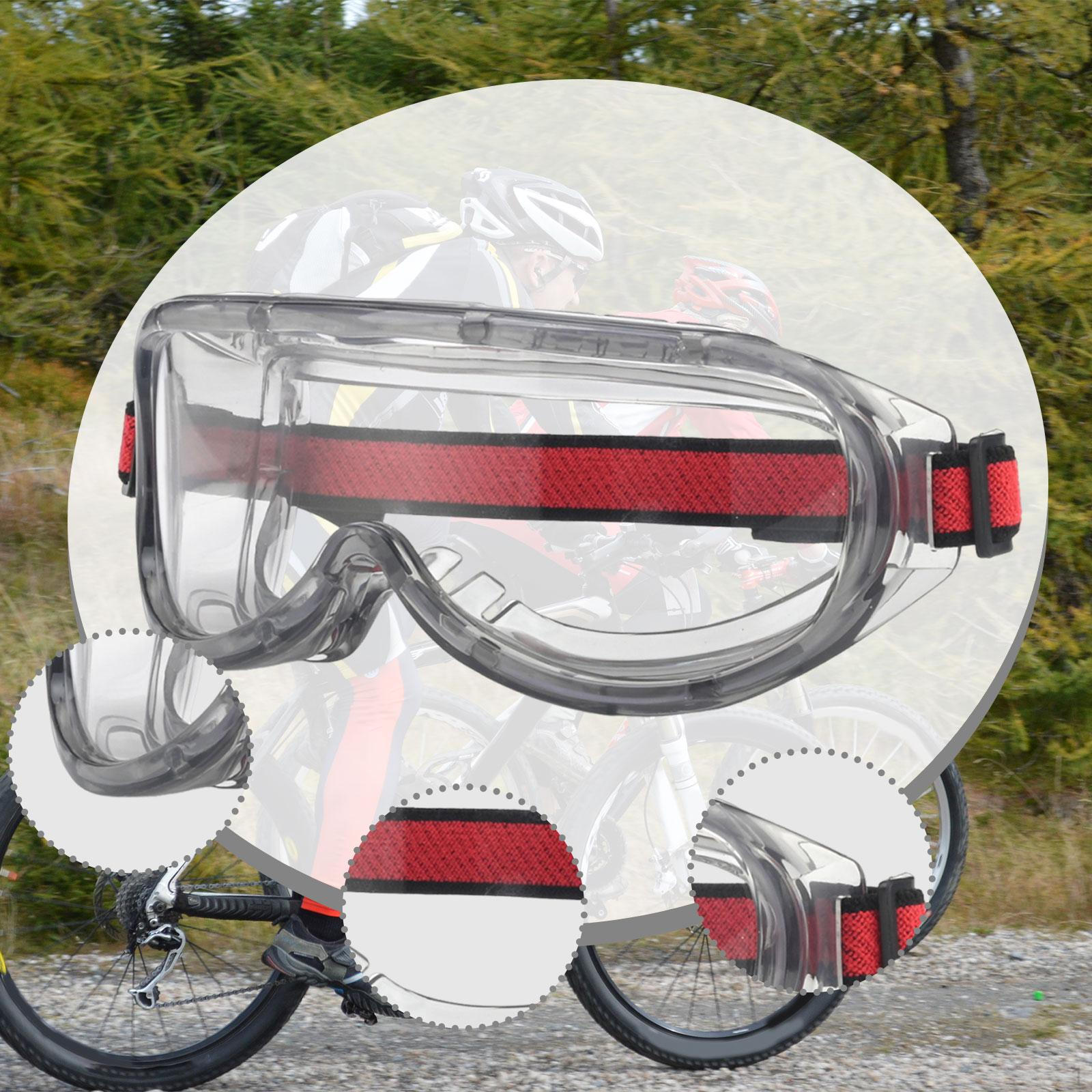 

Bike Glasses Fog Resistant Mountaineering Golf Adults Sports Cycling Goggles Clear Gray