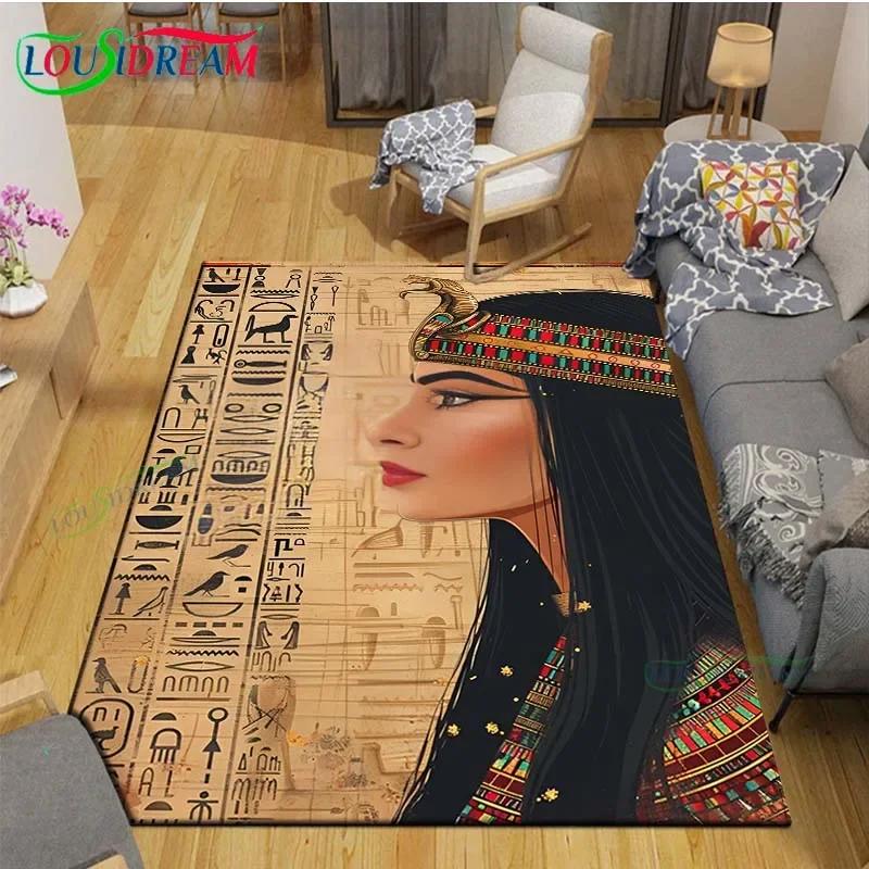 Egyiptomi Fáraó- istennő-Rúnákkal Nyomtatott Szőnyegek Nappali Csúszásmentes Szőnyeg Gyerek Hálószoba Szőnyegek Jóga Szőnyeg Nagy Szőnyeg Dekoráció