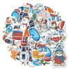 35pcs-50pcs Whimsical Animals Stickers Festive Nature Cartoon Stickers Stationery Stickers For DIY Phone Laptop Scrapbook Bike