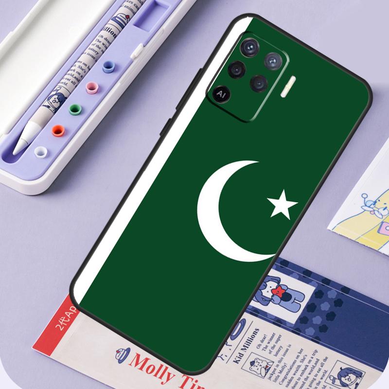 Pakistan Flag For Oppo A60 A80 A40 A94 A74 A54 A15 A18 A38 A58 A78 A98 A16 A76 A96 A57 A17 A77 A5 Pro Case