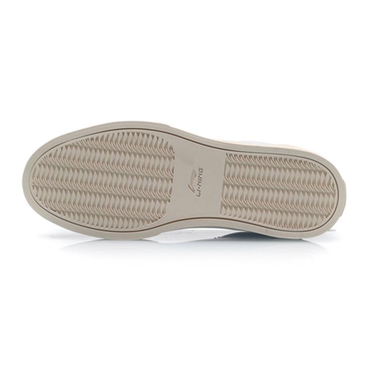 New LiNing Anti Slip Wear Resistant Low Top Skateboard Shoes Women's White Green AGCP124-1