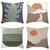 Home Decor Abstract Landscape Pattern Digital Print Pillow Covers Pattern Cushion Cover Suitable For Sofa Bedroom Car Pillow