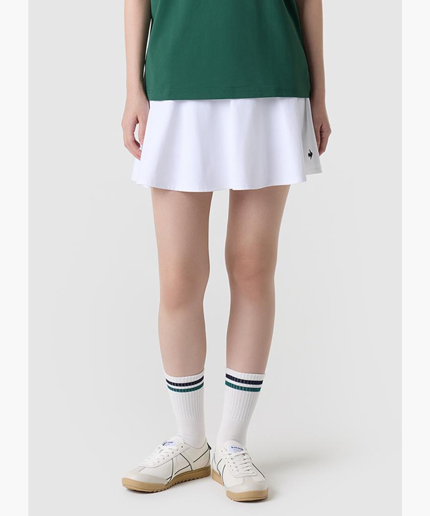 LECOQ Women'S Knit Skirt - White Qr122Esk31