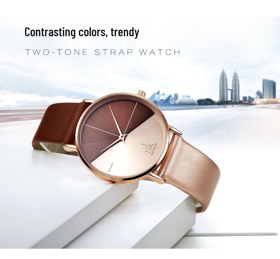 SK Women's High-Value Waterproof Quartz Watch - Perfect for Parties and Everyday Wear