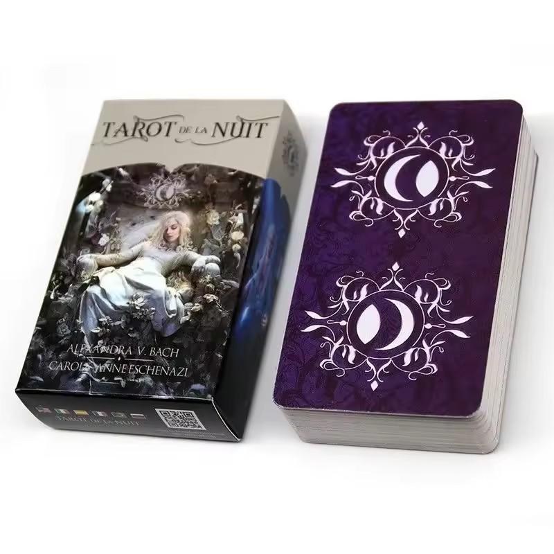 1Pcs Tarot De La Nuit Cards A 78 Deck Oracle English Divination Edition Borad Playing Games