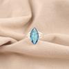Swiss Blue Topaz Gemstone 925 Sterling Silver Jewelry Handcrafted Stylish Ring RR-23-9
