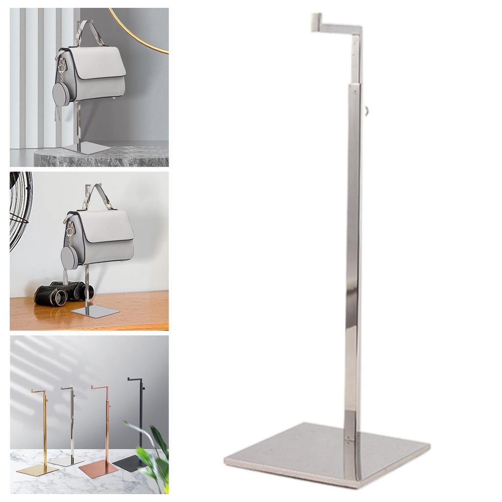 Handbag Display Rack, Bags Purse Stand Stable Stainless Steel Hanging Hook Holder Tabletop