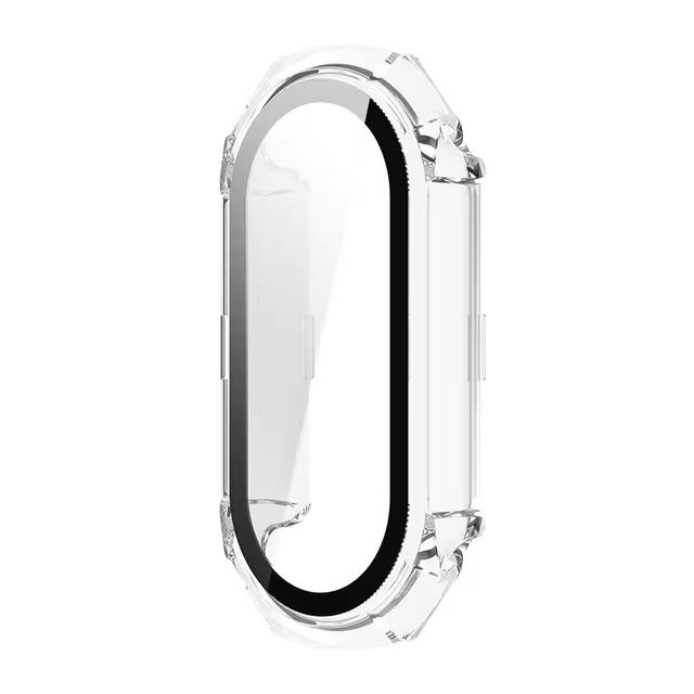 

Case for Xiaomi Mi Band 9/8/NFC strap accessories Screen Protector Tempered Glass Hard PC Bumper Full Protective mi band 9 Cases mi band 8 9 прозрачный