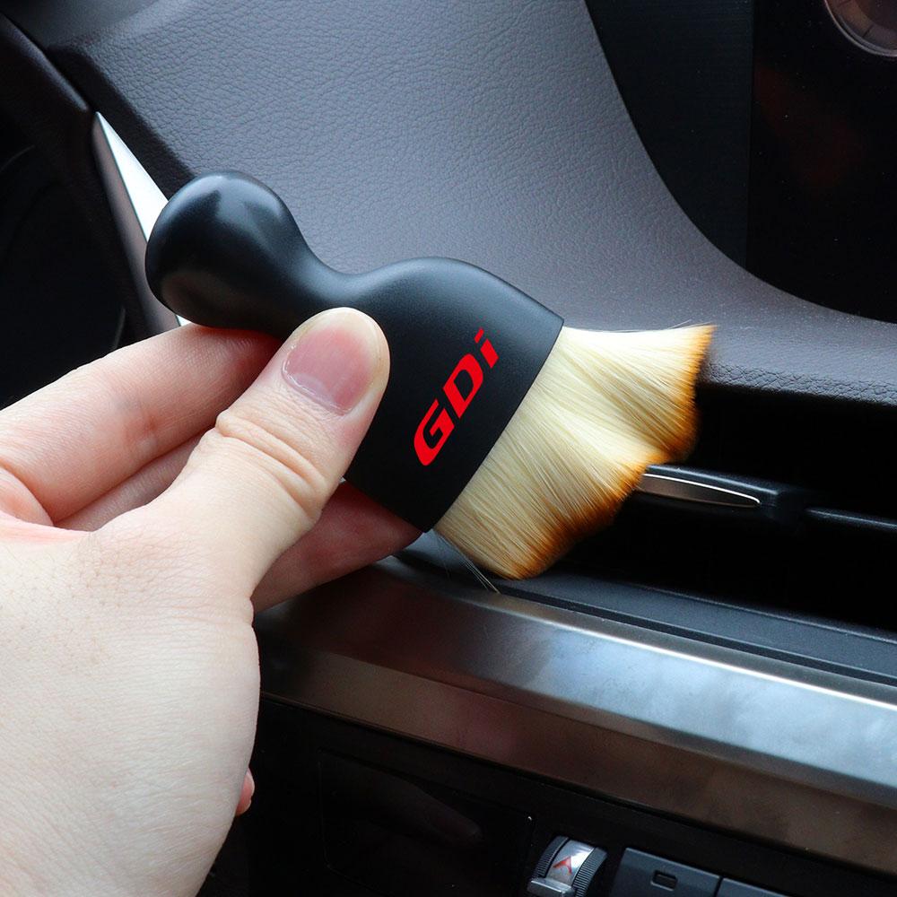 For Hyundai Tucson KONA i10 Creta i30 i40 Veloster Accent N Line Accessories Car Interior Cleaning Soft Brush Dust Remover Tools fgu8