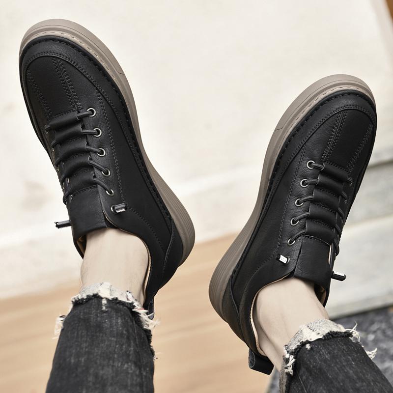 High Quality Men's Walking Footwear Handmade Men Sneakers Genuine High Quality Driving Shoes 2025 New Arrival Skate Shoes Men
