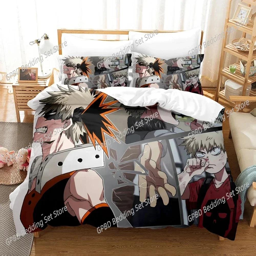 My Hero Academia 3D NEW Duvet Cover Pillowcase Bedding Set Adult Boy Girl Bedroom Decoration Children Single Double Large