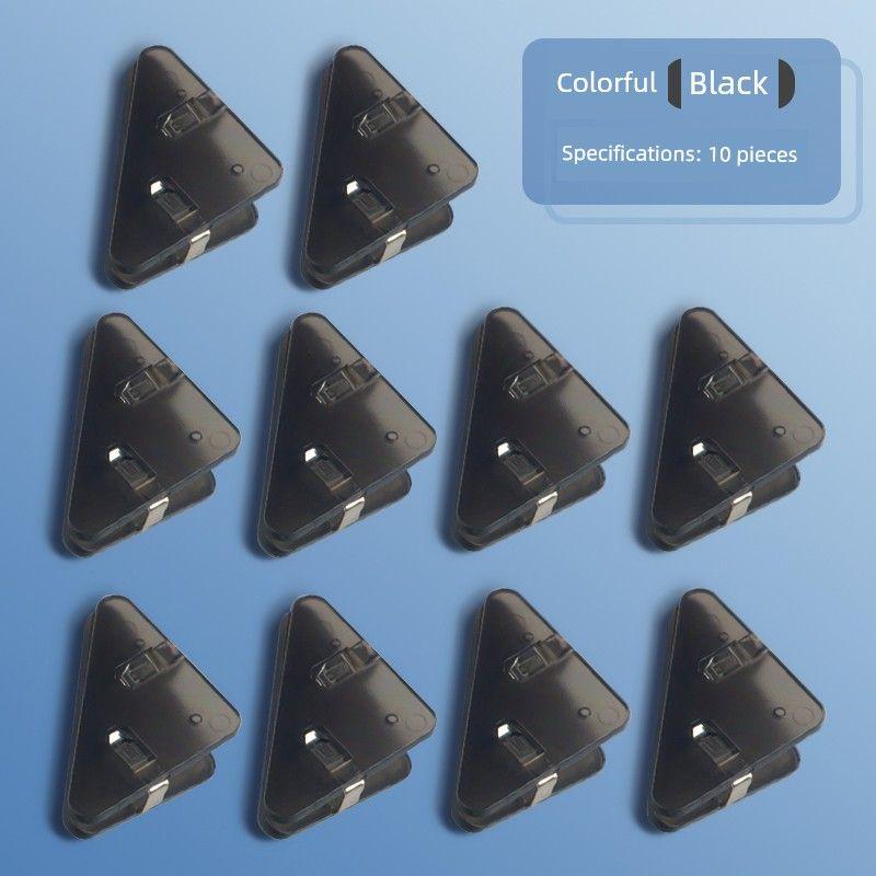 Minimalist Bill Folder Transparent Color Plastic Office Storage Mark Organize Fantastic Test Paper Clip 90 Degree Clip Stationery A4 Test Paper Clip