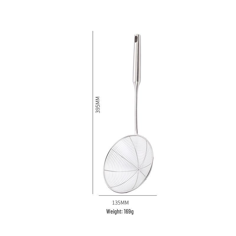 Passoire à nouilles en acier inoxydable épais avec poignée anti-brûlure