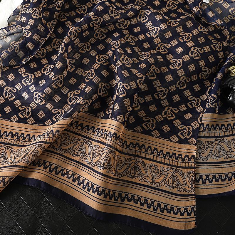 Elegant Chiffon Scarf for Women Versatile Scarf Sun Protection Decorative Scarves Fashion Lady