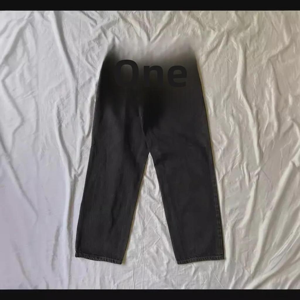 Men's Slim Fit Retro Hip-Hop Embroidered Straight Jeans - Trendy & Versatile Denim Trousers