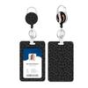 Leopards Retractable Badge Holder Waterproof ABS Card Holder With Retractable Lanyard For Corporate Business Employee