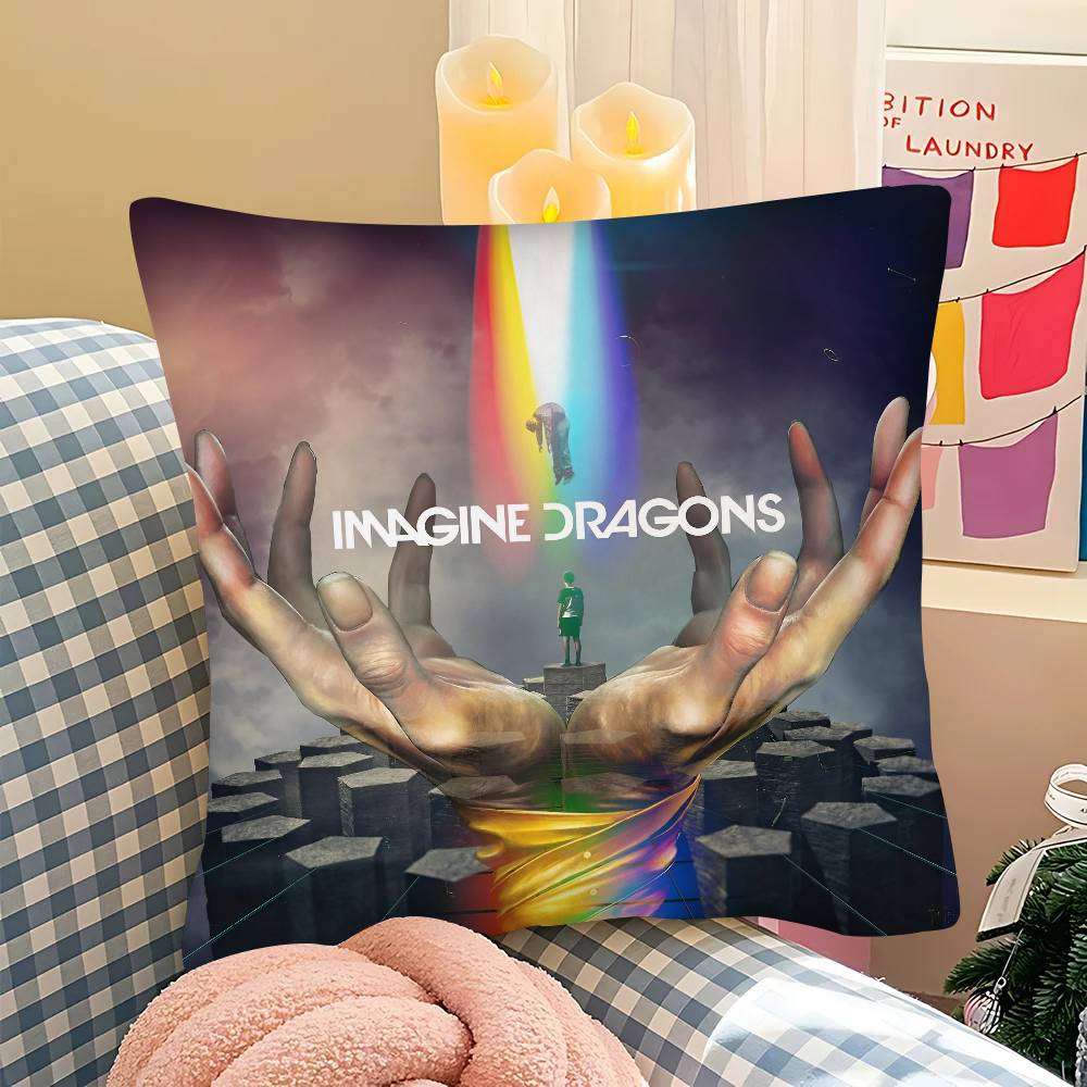 pc Popular Band IImagine DDragons Pillow Case Fashion Square Pillowcase Bedroom Sofa Room Ins Decoration Leisure