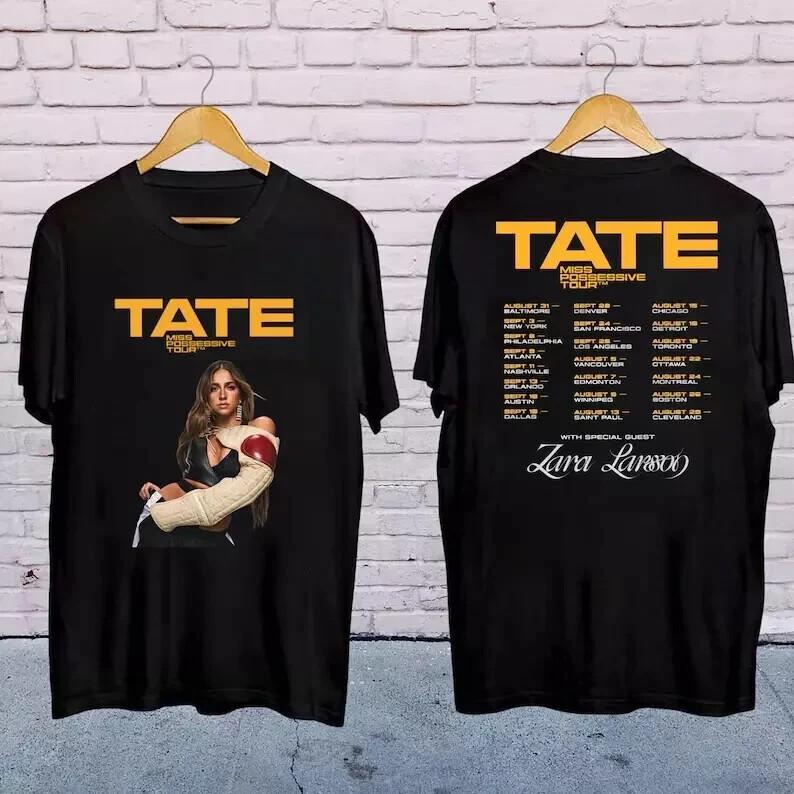 

Tate McRae Graphic Shirt Tate McRae Miss Possessive Tour 2025 Shirt Unisex T-Shirt XL