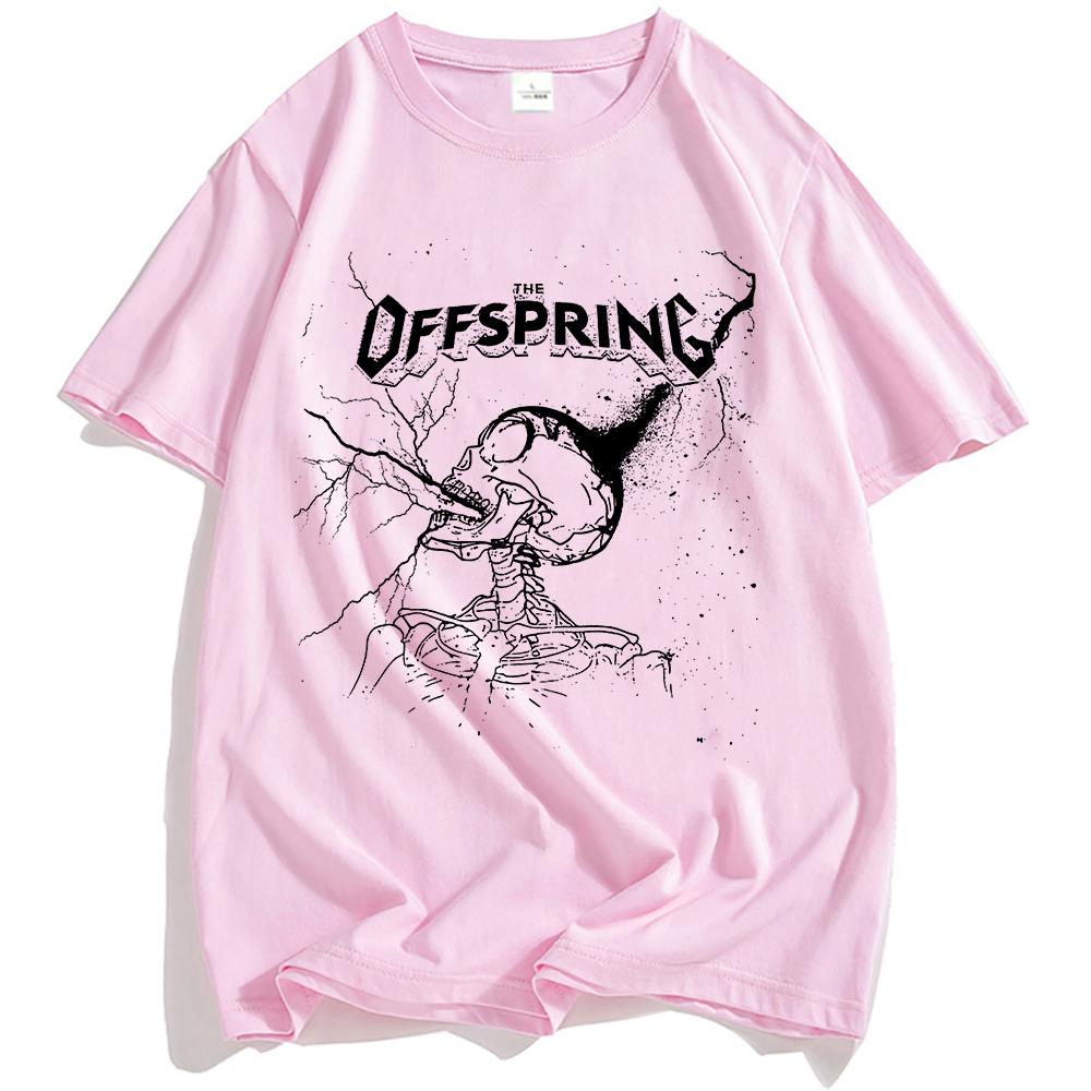 PŘEPLŇOVANÉ Černé Tričko The Offspring Rocková Kapela Trička Léto Grunge Hip Hop Streetwear Unisex Léto Bavlna Pánské Tričko Móda