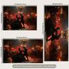 2D Gothic Vampire Dance Halloween Party Decoration Backdrop