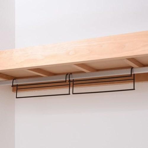 Kawabata Takisaburo Shoten Hanging Hangers, Clothing Storage Up Hangers, Walk-in Closet Storage, Hanging Pipes, Clothes Hanging, 35.5cm Wide, Set of 2