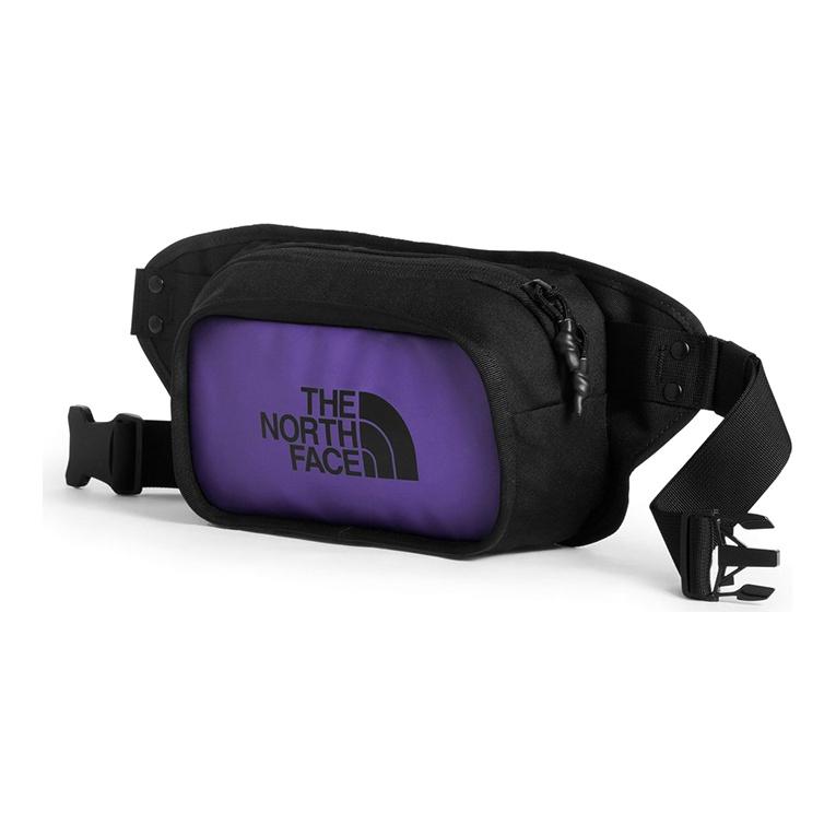 The North Face 4.3L Casual Lightweight Waist Bag Outdoor Unisex Bags Black Purple NF0A3KZX-S96