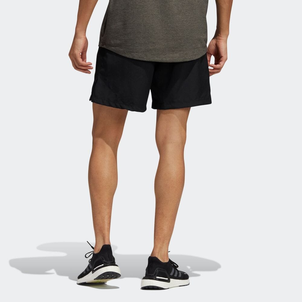 Adidas Aeromotion Breathable Casual Woven Drawstring Shorts Men Bottoms Black GU6387